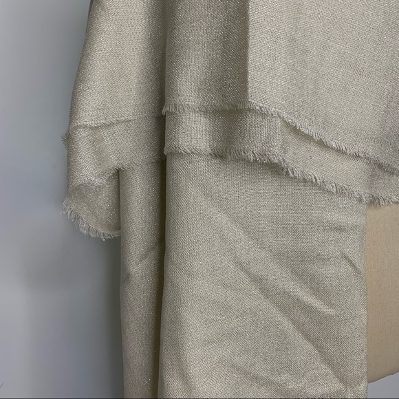 2 H&M knit gold shimmery long pashmina scarf - Picture 7 of 16